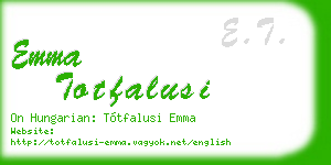 emma totfalusi business card