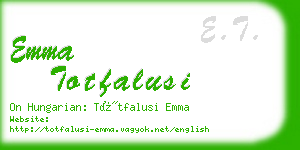 emma totfalusi business card